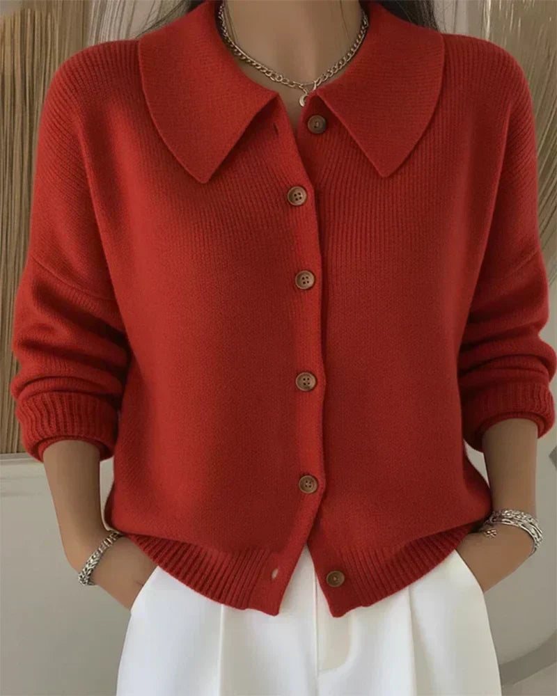 Dorothy | Collar Button Cardigan