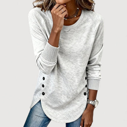 KIM – BUTTON-HEM TOP