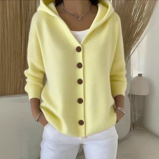 Harriet | Knitted Hooded Cardigan