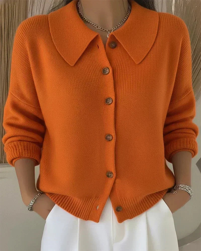 Dorothy | Collar Button Cardigan