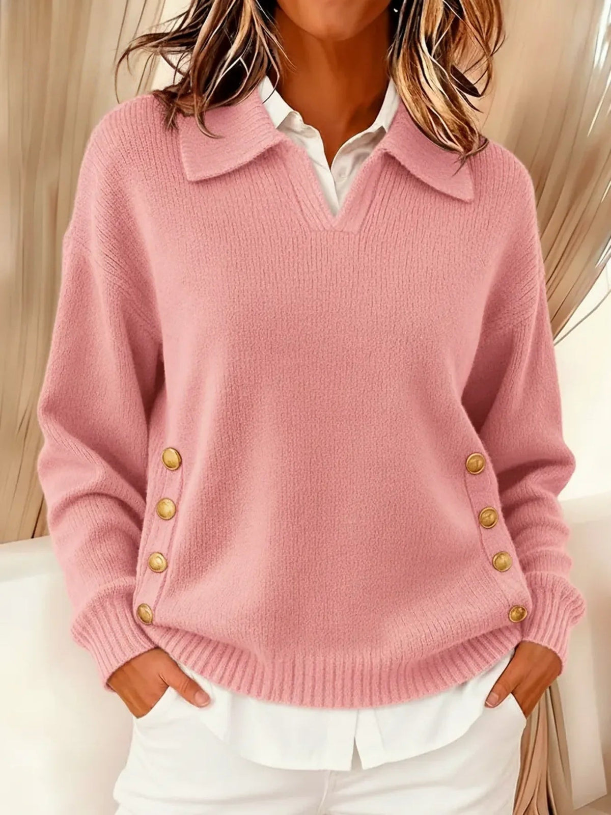 Rosalind | V-Neck Collar Jumper
