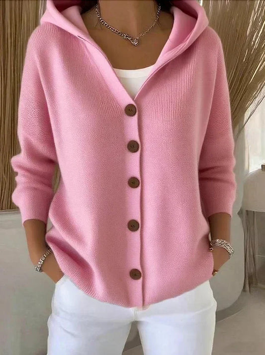Harriet | Knitted Hooded Cardigan