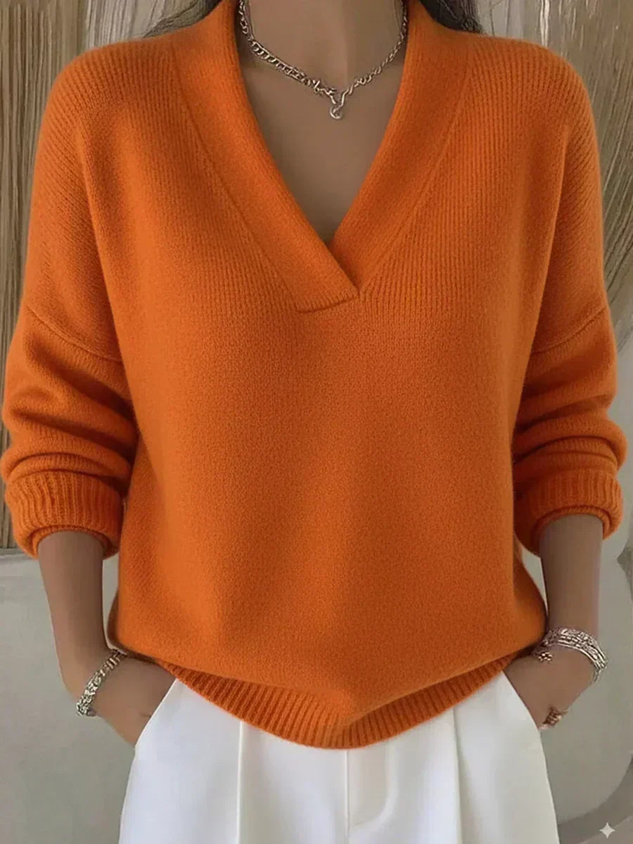 Vivienne | Relaxed V-Neck Jumper