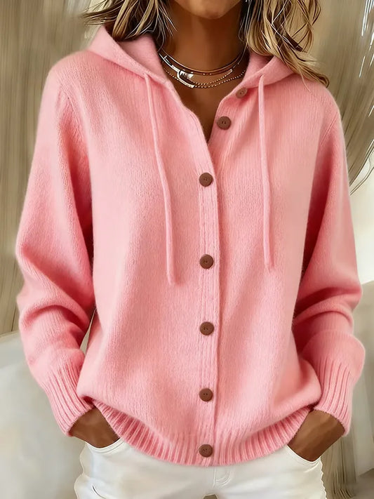 Clara | Hooded Button Cardigan
