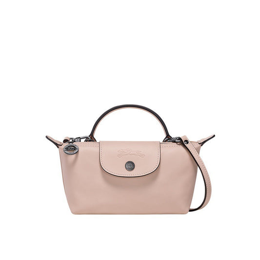 Mini Leather Longchamp Bag - Pink