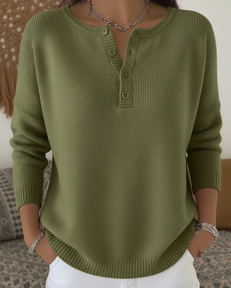 Florence | Henley Knit Jumper