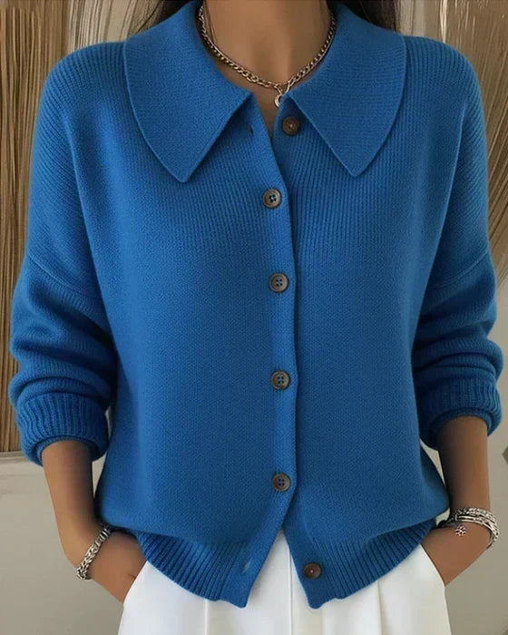 Dorothy | Collar Button Cardigan