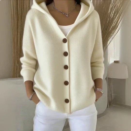 Harriet | Knitted Hooded Cardigan