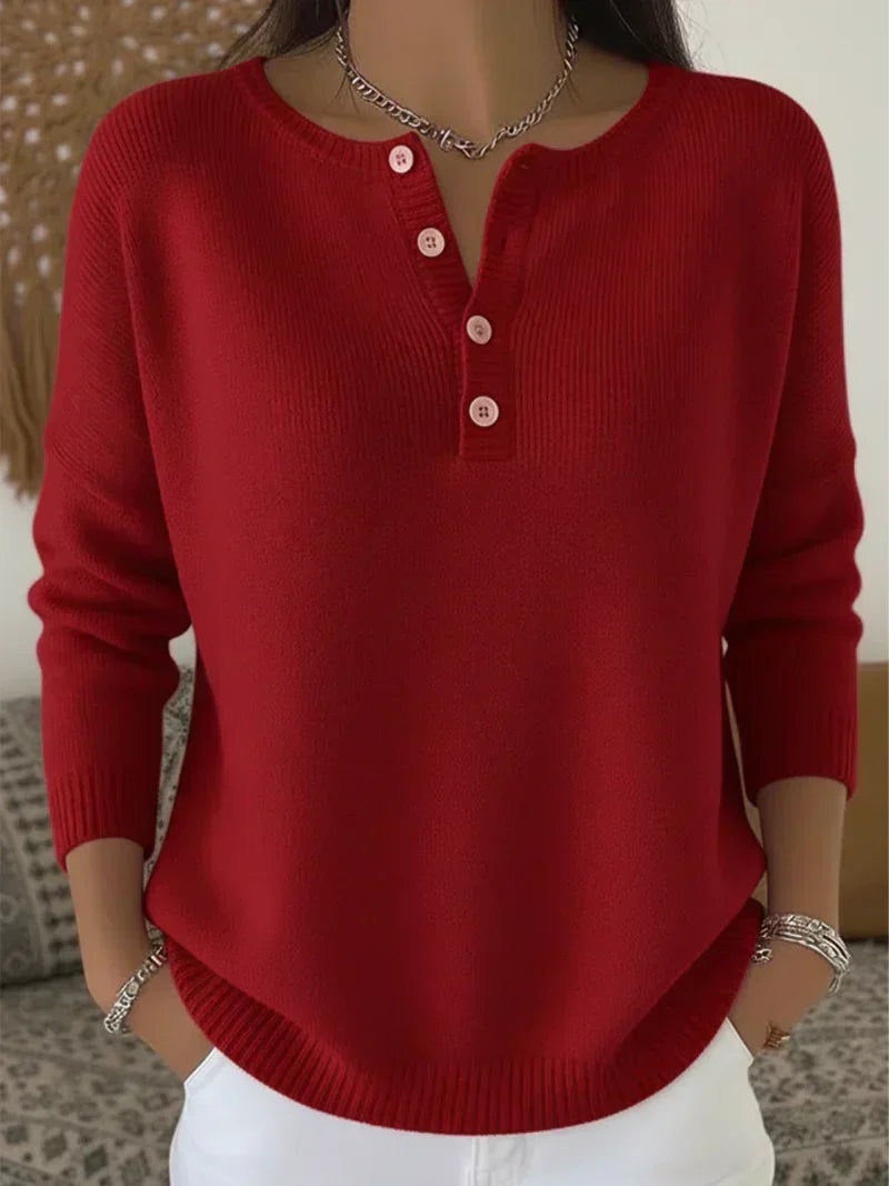 Florence | Henley Knit Jumper